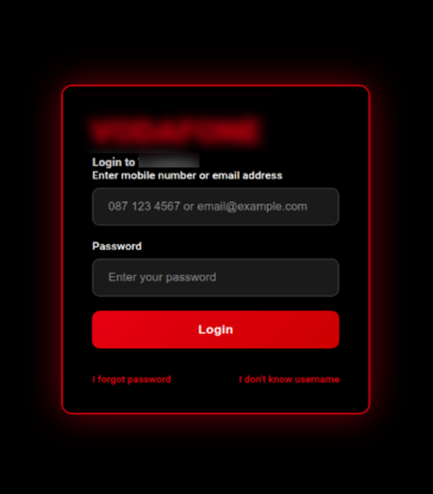Exemple de page de phishing